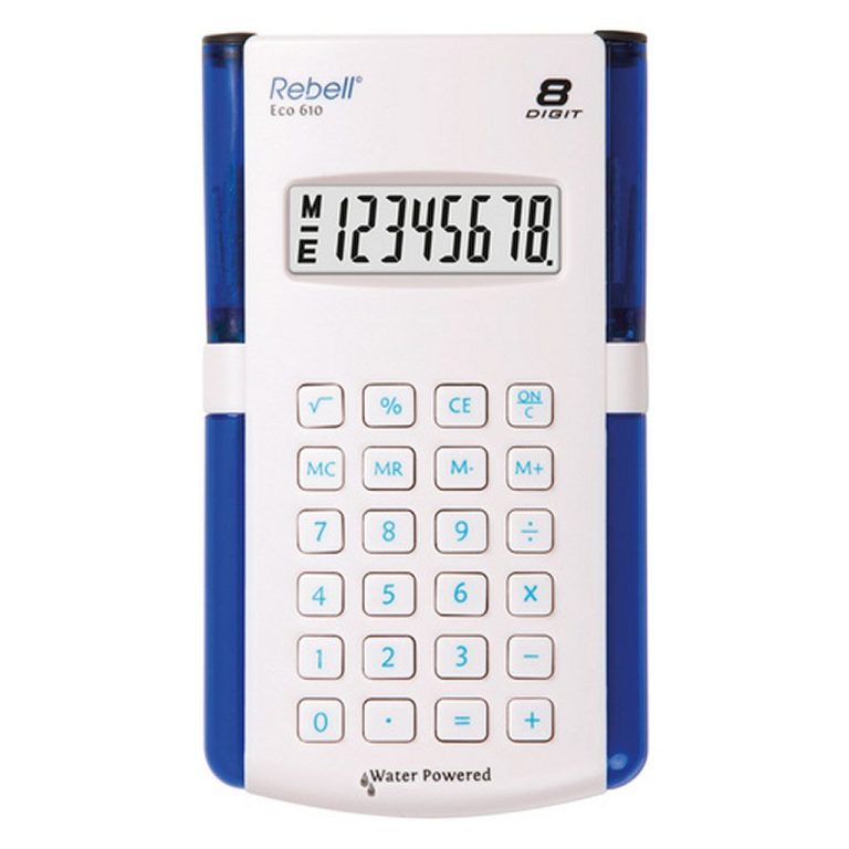 Rebell RE-ECO610-WB Calculator ECO 610 Wit | Kopen bij Flickmyhouse