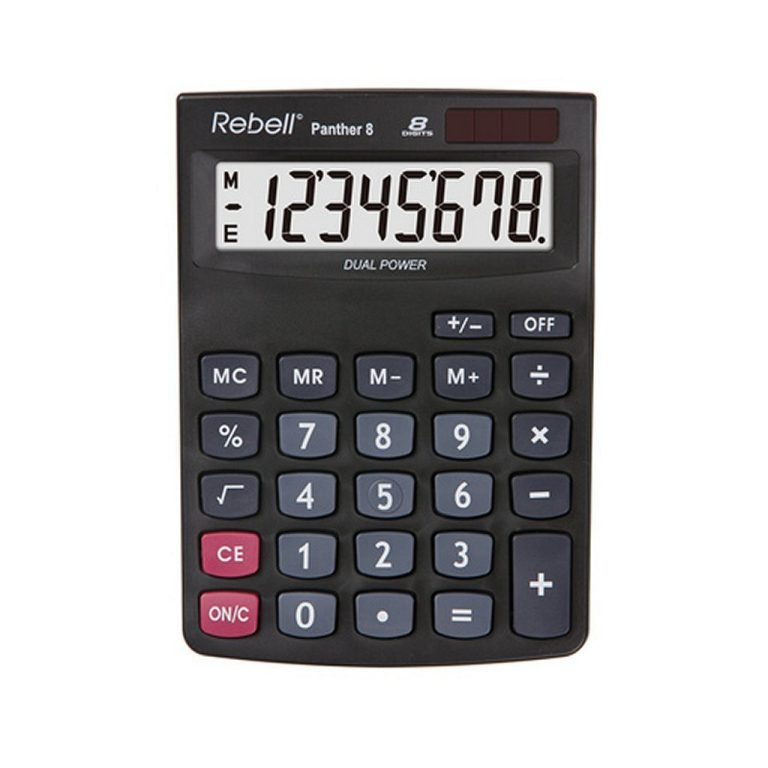 Rebell RE-PANTHER8BX Calculator Panther 8 Zwart | Kopen bij Flickmyhouse