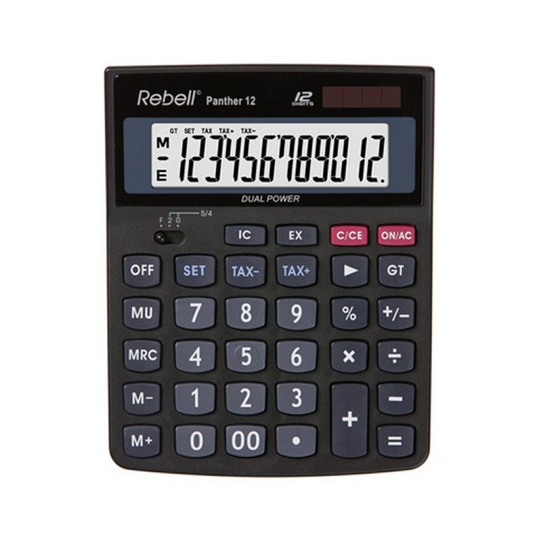 Rebell RE-PANTHER12BX Calculator Panther 12 Zwart | Kopen bij Flickmyhouse