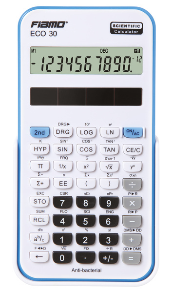 Citizen FI-ECO30BL Calculator Fiamo ECO 30 BL Wit-blauw | Kopen bij Flickmyhouse
