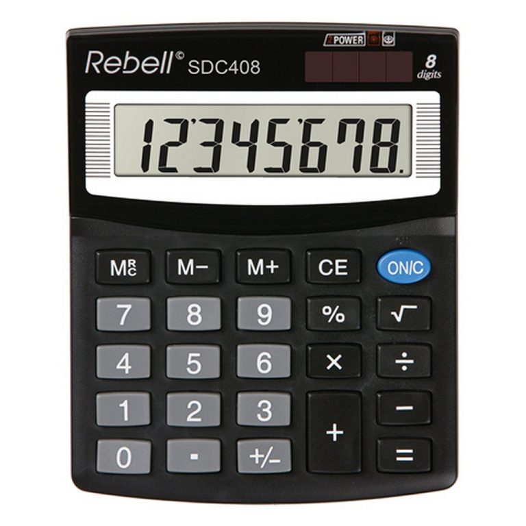 Rebell RE-SDC408-BX Calculator SDC408 Zwart | Kopen bij Flickmyhouse