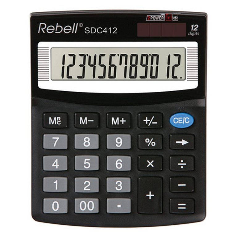 Rebell RE-SDC412-BX Calculator SDC412 Zwart | Kopen bij Flickmyhouse