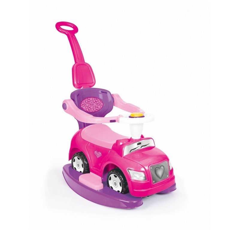 Dolu Eenhoorn Loopauto met Duwstang Roze | Kopen bij Flickmyhouse