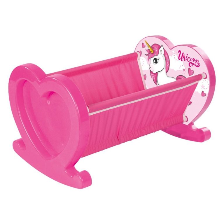 Dolu Eenhoorn Poppenwiegje Roze | Kopen bij Flickmyhouse