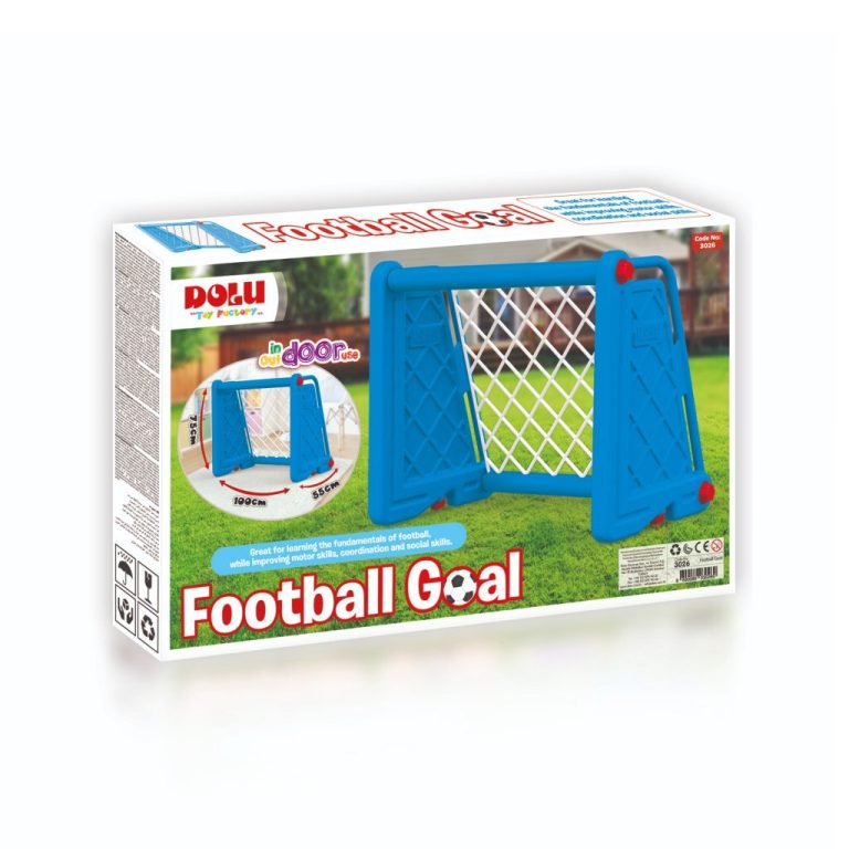 Dolu Voetbal Goal 100x75x55 cm Blauw | Kopen bij Flickmyhouse