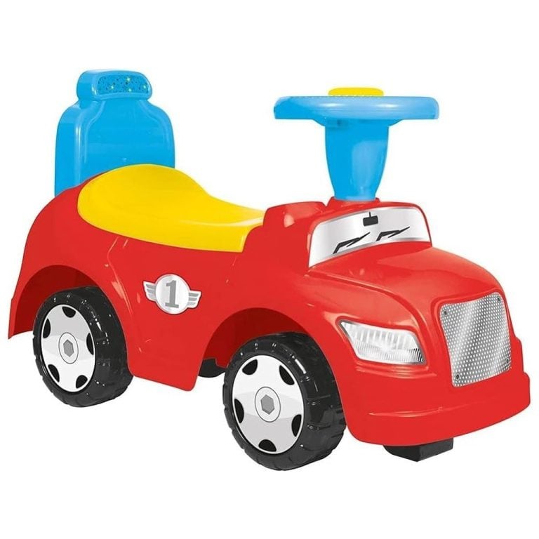 Dolu 2in1 Loopauto + Toeter Rood/Geel/Blauw | Kopen bij Flickmyhouse