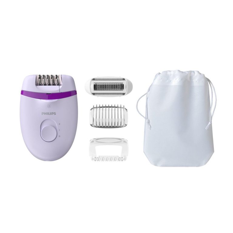 Philips BRE275/00 Satinelle Epilator met Accessoires Wit/Paars | Kopen bij Flickmyhouse