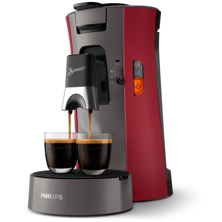 Philips CSA230/90 Senseo Select Koffiepadmachine Rood/Grijs | Kopen bij Flickmyhouse
