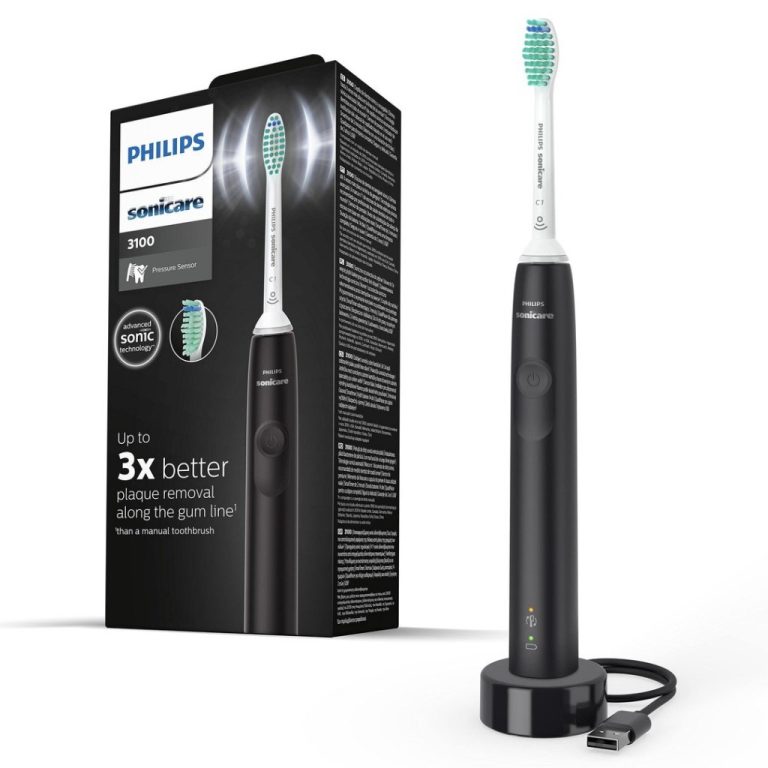 Philips HX3671/14 Sonicare 3100 Series Sonische Elektrische Tandenborstel Zwart | Kopen bij Flickmyhouse