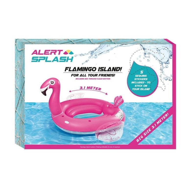 Alert Opblaasbaar Flamingo Eiland 310x270x175 cm | Kopen bij Flickmyhouse