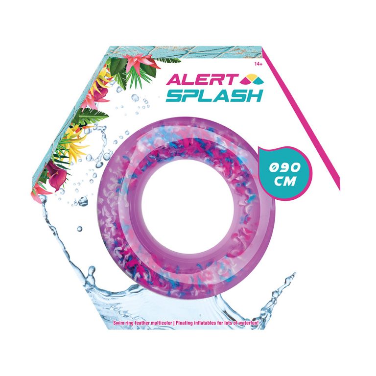 Alert Splash Zwemband met Mulitcolor Veren 90 cm | Kopen bij Flickmyhouse