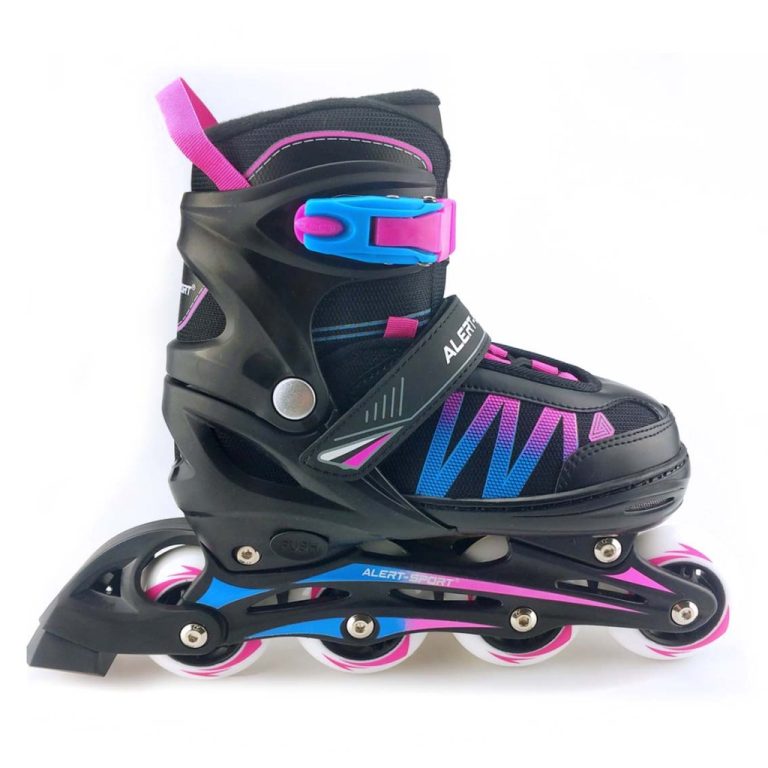 Alert Inline Skates Maat 31-34 Roze/Blauw/Zwart | Kopen bij Flickmyhouse