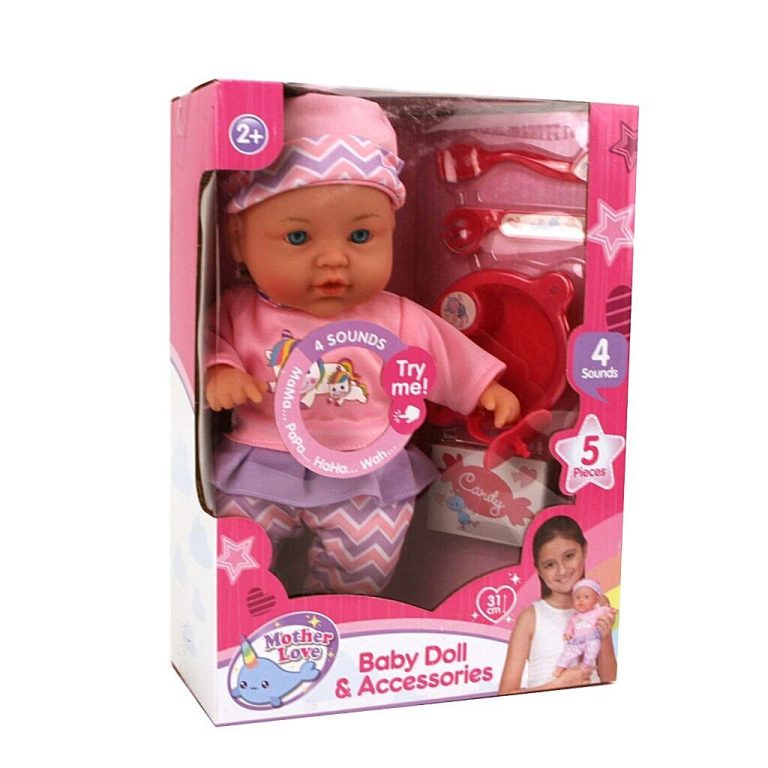 Mother Love Babypop 31 cm + Accessoires + Geluid | Kopen bij Flickmyhouse
