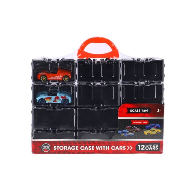 Rapid Wheels Opbergbox + 2 Die-Cast Voertuigen | Kopen bij Flickmyhouse