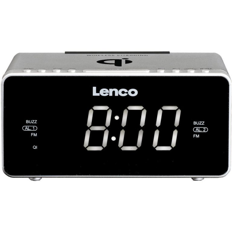 Lenco CR-550 Klokradio Zilver | Kopen bij Flickmyhouse