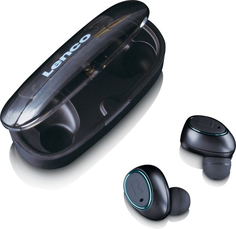 Lenco EPB410 Bluetooth IPX4 TWS Earphone met Powerbank Zwart | Kopen bij Flickmyhouse