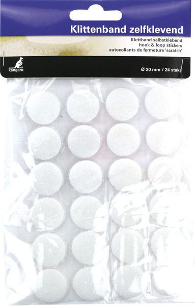 Kangaro K-5062 Klittenband Zelfklevend Rond 20 Mm 24 Stuks | Kopen bij Flickmyhouse