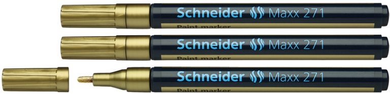 Schneider S-127153-3 Lakmarker Maxx 271 1-2 Mm Goud Set Van 3 | Kopen bij Flickmyhouse