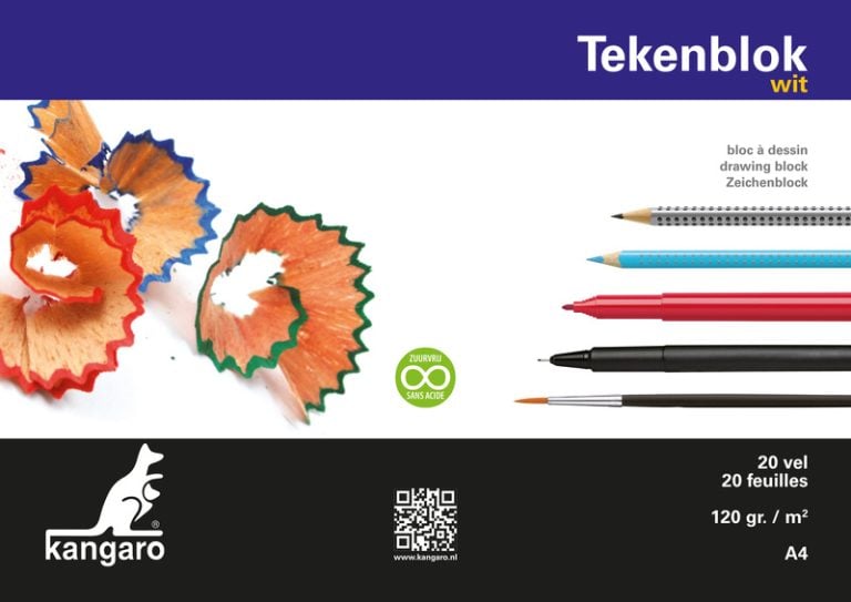 Kangaro K-5554 Tekenblok 210x297mm 120gr 20 Vel