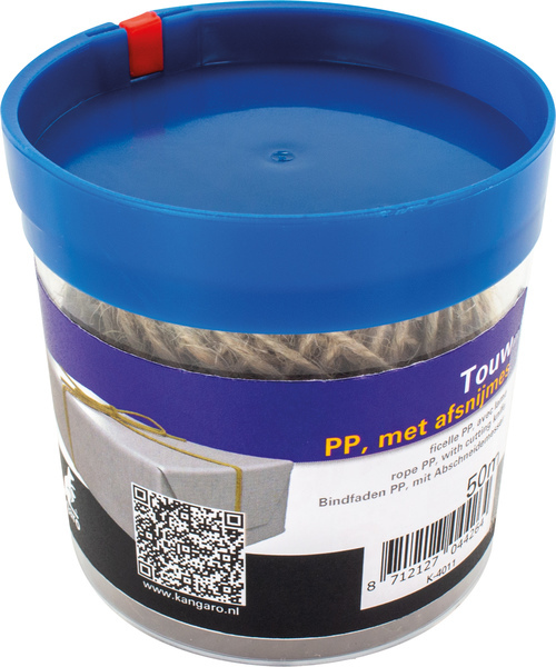Kangaro K-4011 Touw PP 50mtr In Bewaarbox Afsnijmesje | Kopen bij Flickmyhouse