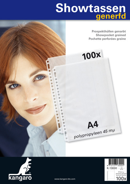 Kangaro K-13000 Showtas A4 PP 45mµ 23-gaats Generfd 10x100 Stuks | Kopen bij Flickmyhouse