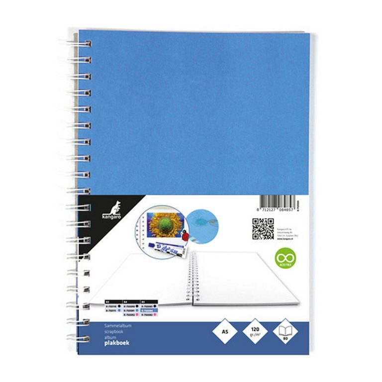 Kangaro K-750084 A5 Plakboek 120 grs 40 Vel Blauw | Kopen bij Flickmyhouse