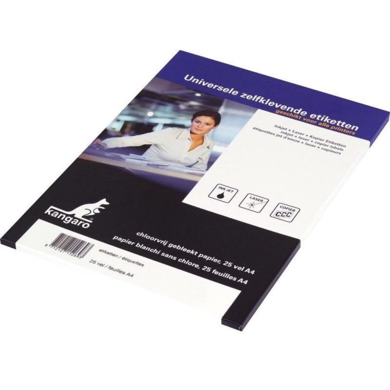 Kangaro K-10537-25 Etiket ILK 10.5x3.7 cm 25 Vel 16 Etiketten Per Vel | Kopen bij Flickmyhouse