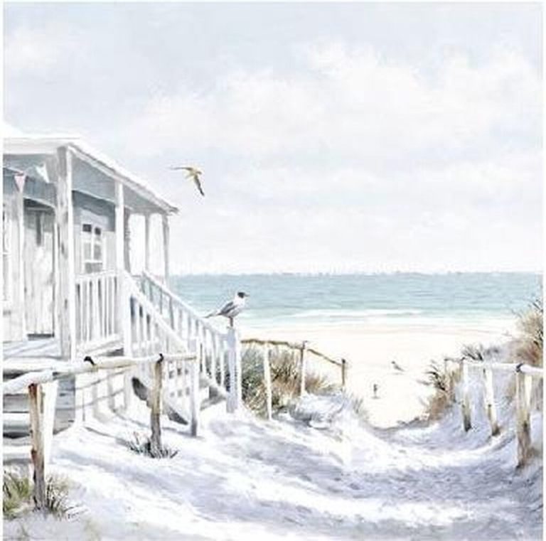 Ambiente Servetten 25x25 cm Beach Cabin | Kopen bij Flickmyhouse