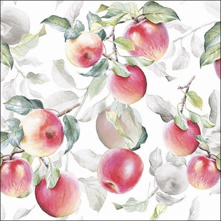 Ambiente Servetten 33x33 cm Fresh Apples Green Najaar Herfst | Kopen bij Flickmyhouse