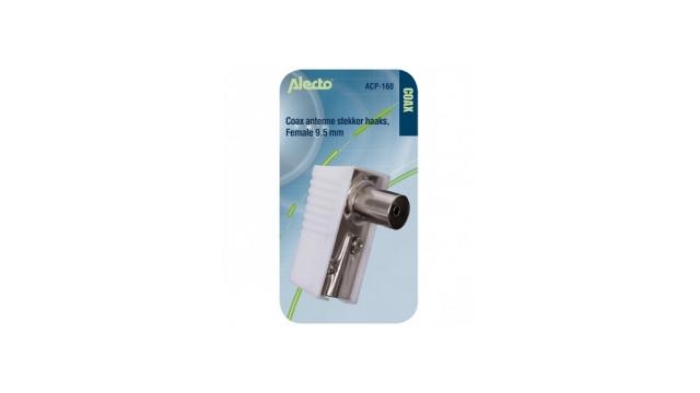 Alecto ACP-160 Coax Plug Haaks Female | Kopen bij Flickmyhouse