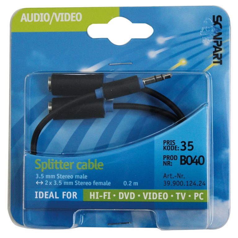 Scanpart Splitterkabel 3.5s(m)-2x3.5s(f) 0.2m | Kopen bij Flickmyhouse