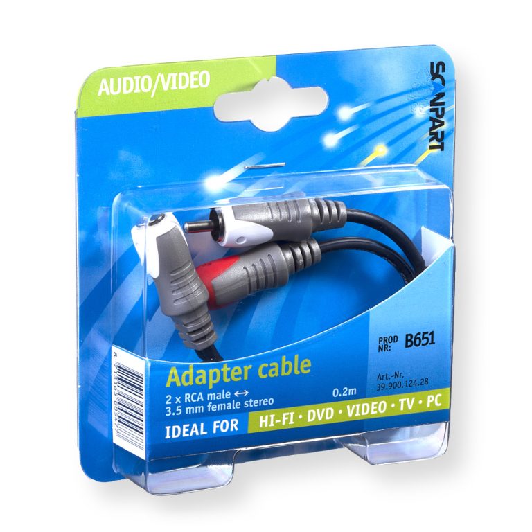 Scanpart Verloopkabel 3.5s(f)-2tulp(m) 0.2m | Kopen bij Flickmyhouse