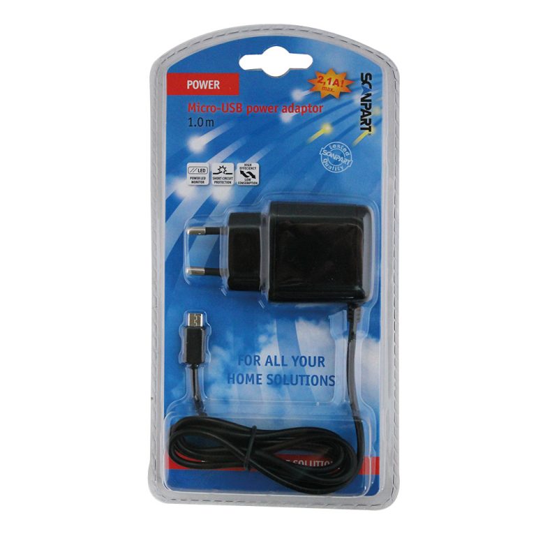 Scanpart Usb 220v Adapt Micro Usb 2.1a | Kopen bij Flickmyhouse