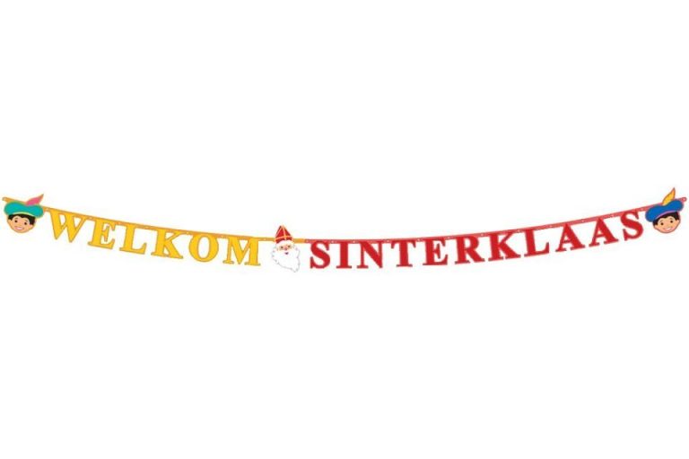Sint en Piet Welkom Sinterklaas Slinger 3M | Kopen bij Flickmyhouse