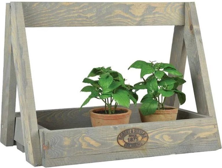Esschert Design Houten Plantenrek 29X39.2X28.9 Cm Grijs | Kopen bij Flickmyhouse