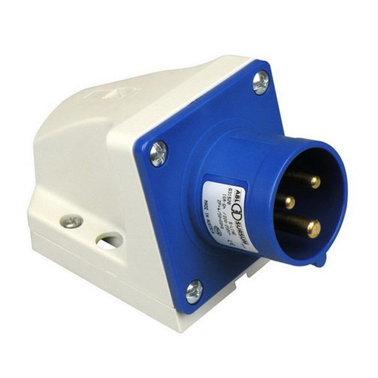 ABL CEE WCD Opbouw Stekker 3-Polig Grijs/Blauw | Kopen bij Flickmyhouse