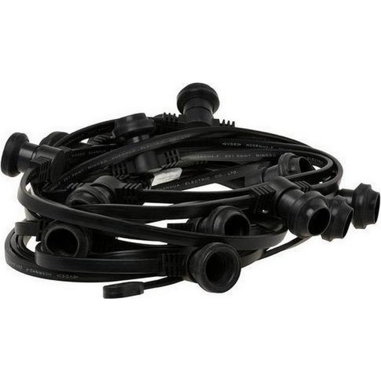 Simply Design P10 Waterdichte Prikkabel met 15 Fittingen 10M Zwart | Kopen bij Flickmyhouse