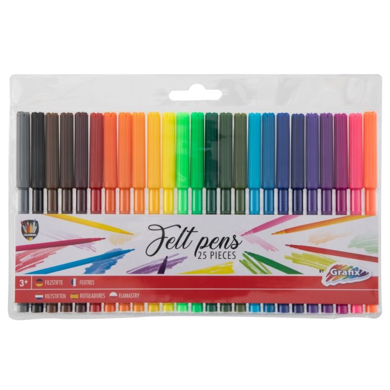 Grafix Viltstiften 25 Stuks | Kopen bij Flickmyhouse
