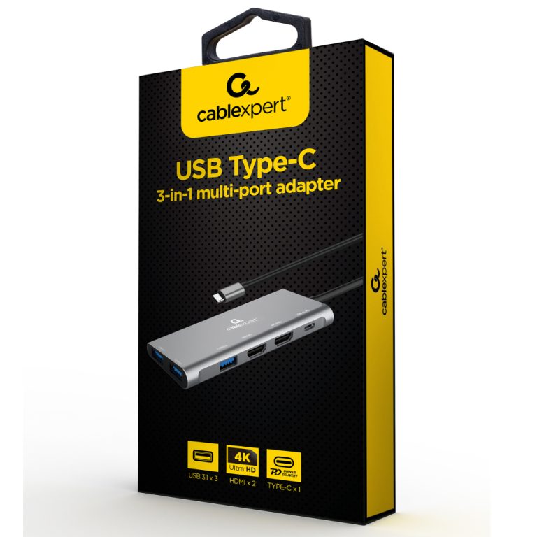 Cablexpert Gmb Usb-c Multi-poort 3-in-1 | Kopen bij Flickmyhouse