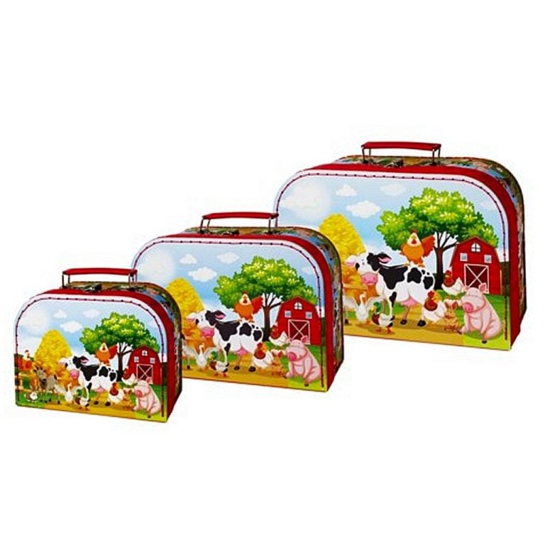 Simply for Kids 3-delige Kofferset Boerderij | Kopen bij Flickmyhouse