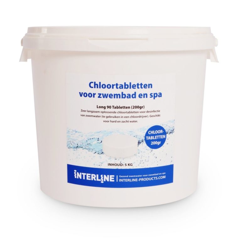 Interline Zwembad Long 90 200 Grams Chloortabletten 5 kg | Kopen bij Flickmyhouse