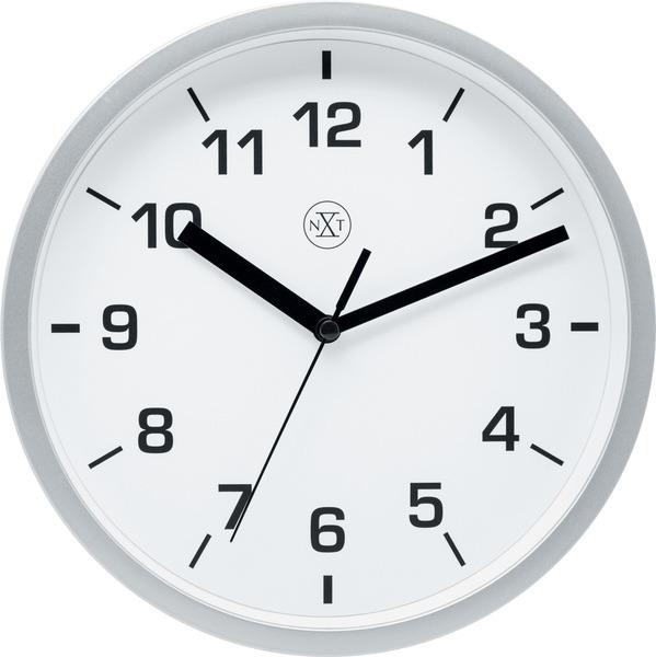 NeXtime NX-7321ZI Wandklok NXT Diameter 20cm Kunststof Zilver
