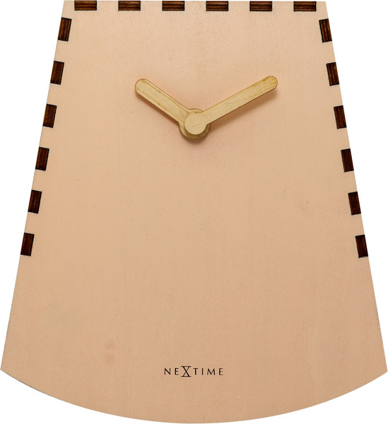 NeXtime NE-5207RZ Tafelklok Rocky 19.5x18x8.8 Cm Hout Zalm | Kopen bij Flickmyhouse