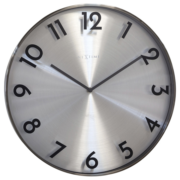 NeXtime NE-3289GS Metalen Wandklok - 40cm -Stille Klok - Metaal - "Reflection" | Kopen bij Flickmyhouse