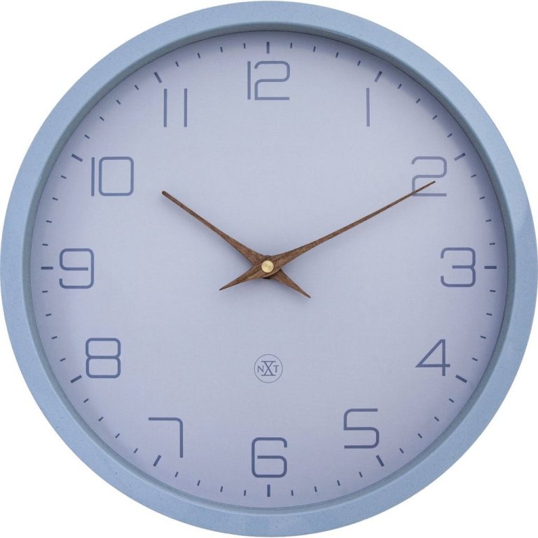 NeXtime NX-7373BL Wandklok ECO 30 cm Blauw | Kopen bij Flickmyhouse