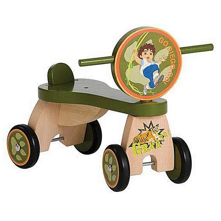 Diego Stabiele Houten Loopfiets Jungle met 4 Wielen 1+ | Kopen bij Flickmyhouse