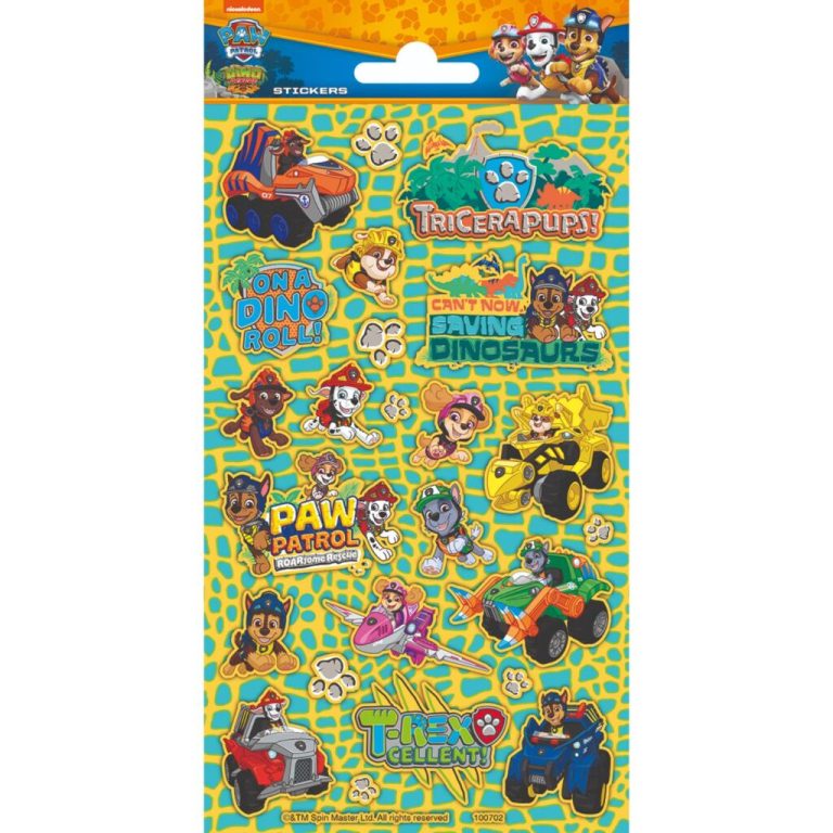 Paw Patrol Dino Rescue Stickers | Kopen bij Flickmyhouse