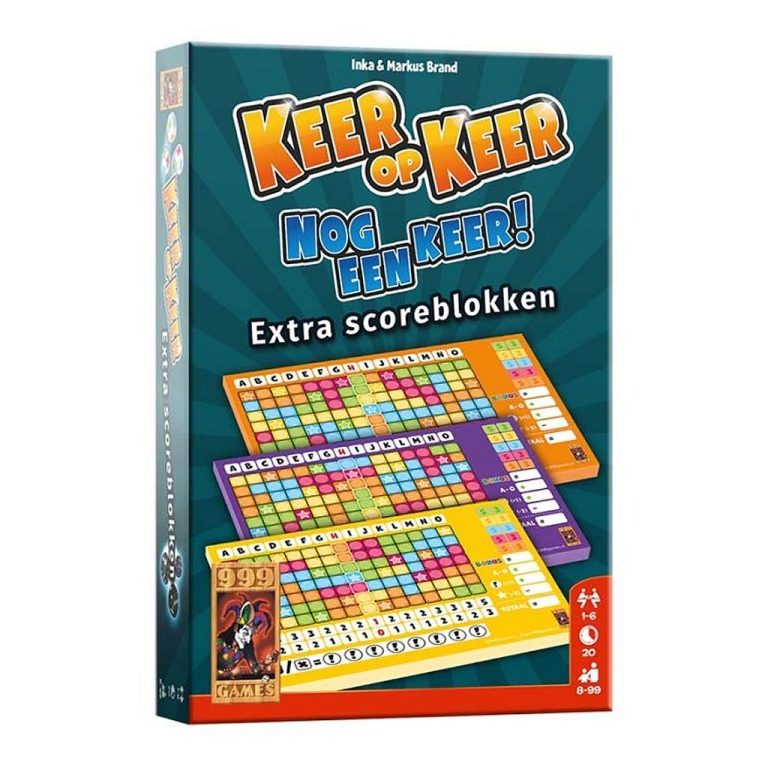 999 Games Keer Op Keer Scoreblokken 3 Stuks | Kopen bij Flickmyhouse