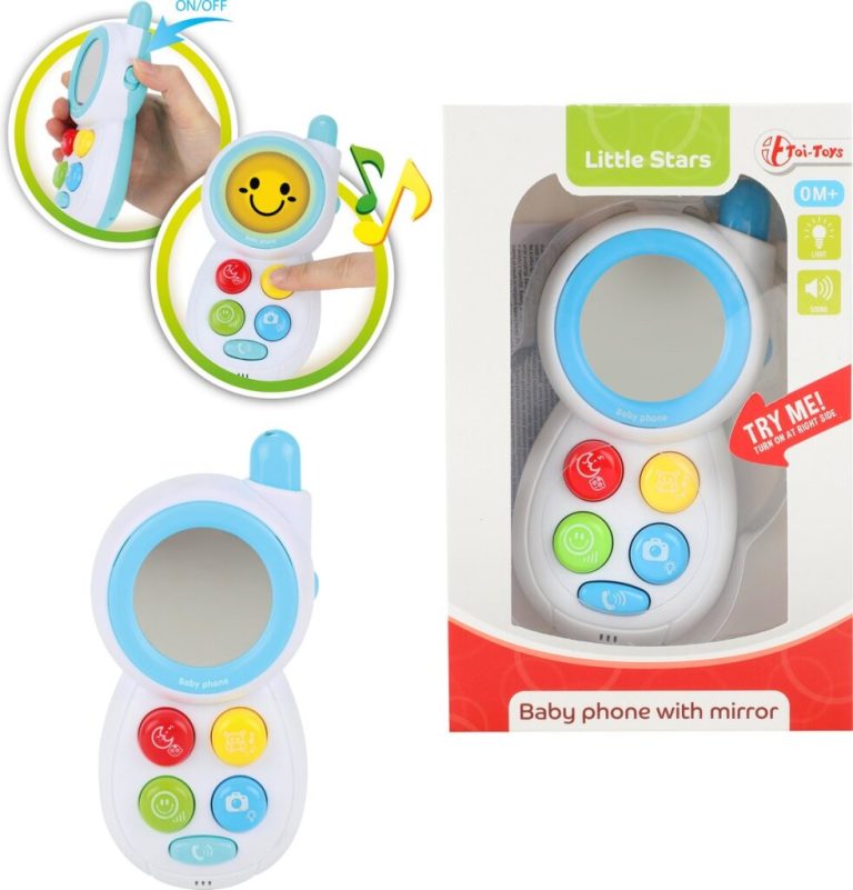 Toi-toys Little Stars Babytelefoon Junior 13cm Wit | Kopen bij Flickmyhouse
