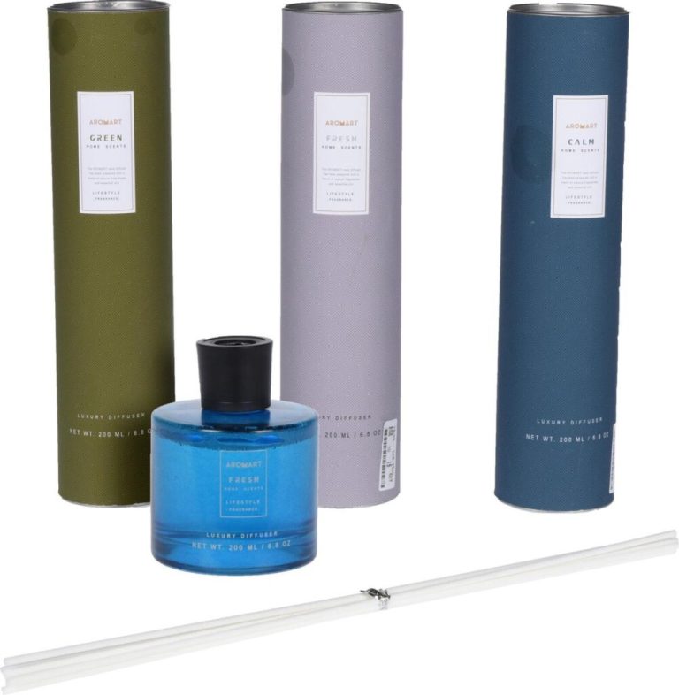 Geurset in koker 200ml 9x9x35cm 1Stuk Verschillende Uitvoerigen | Kopen bij Flickmyhouse